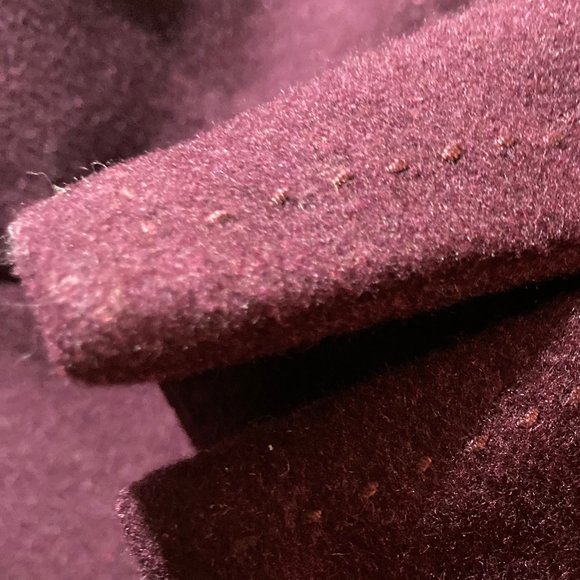 MELANIE LYNE: High Collar Wool Blend Coat - fig colour - Picture 6 of 8